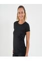 Camiseta Para Mujer Manga Corta Cuello Redondo Color Negro Marca Ostu #40091739 de Ostu