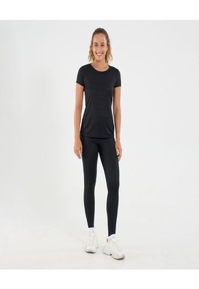Camiseta Para Mujer Manga Corta Cuello Redondo Color Negro Marca Ostu #40091739