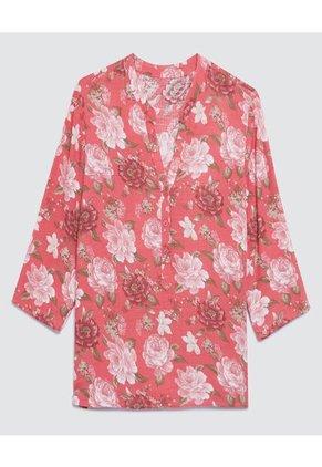 Blusa Para Mujer Manga 3/4 Color Rosaoscuro Marca Ostu #40120837
