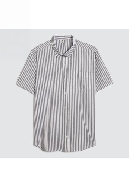Camisa Para Hombre Manga Corta Con Bolsillo Color Azul  Marca Ostu #60010635