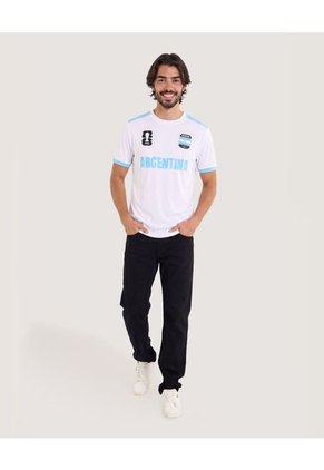 Camiseta Mundial Argentina 2026  Unisex Blanco Ostu