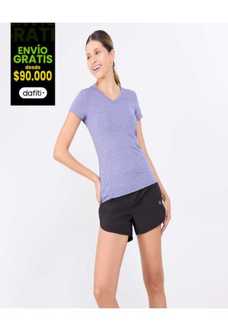 Camiseta Para Mujer Manga Corta Cuello V Color Rosa Marca Ostu #40092391 Ostu