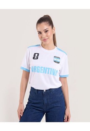 Camiseta Mundial Argentina 2026  Unisex Blanco Ostu