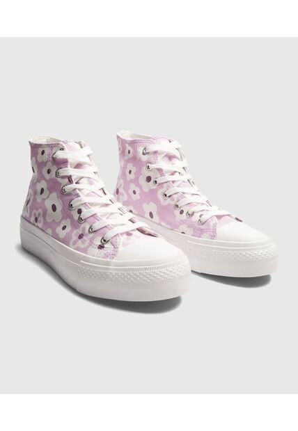 Tenis Para Mujer Canvas Color Lila Marca Ostu #40720180