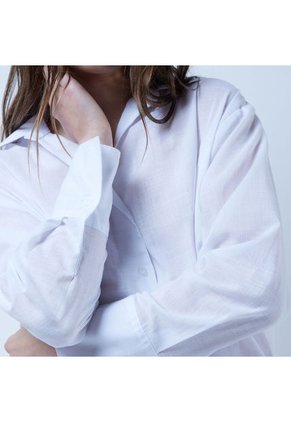 Blusa Para Mujer Manga Larga Color Blanco Marca Ostu #40120954