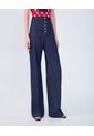 Jean Para Mujer Wide-Leg Color Azul  Marca Ostu #40160493 de Ostu