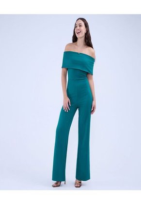 Enterizo Para Mujer Manga Sisa Color Verde  Marca Ostu #40320122