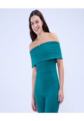 Enterizo Para Mujer Manga Sisa Color Verde  Marca Ostu #40320122