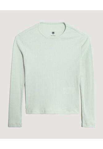 Camiseta Texturizada Para Niña  Infantil Niña Verde Ostu Ostu