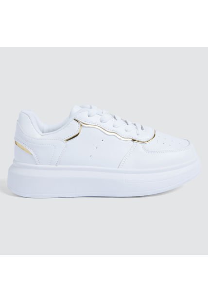 Tenis Para Mujer Casual Color Blanco Marca Ostu #40720118