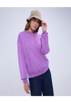 Buzo Para Mujer Cuello Redondo Color Purpura Marca Ostu #40060375