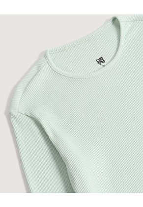 Camiseta Texturizada Para Niña  Infantil Niña Verde Ostu