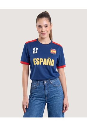 Camiseta Mundial España 2026  Unisex Azul Ostu