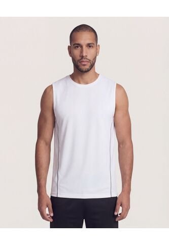 Camiseta  Para Hombre Manga Sisa Cuello Redondo Color Blanco Marca Ostu #60091929 Ostu