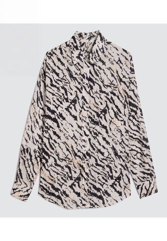 Camisa Para Mujer Manga Larga Color Crema Marca Ostu #40010248 Ostu