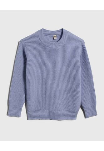 Saco Para Niña Cuello Redondo Color Celeste Marca Ostu #90330005 Ostu