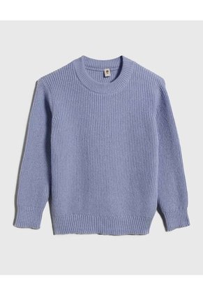 Saco Para Niña Cuello Redondo Color Celeste Marca Ostu #90330005