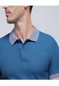 Polo Para Hombre Cuello Tejido Sin Bolsillo Color Azul Oscuro Marca Ostu #60110619 de Ostu