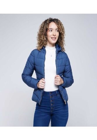Chaqueta Para Mujer Acolchada Color Azul Oscuro Marca Ostu #40080198 Ostu