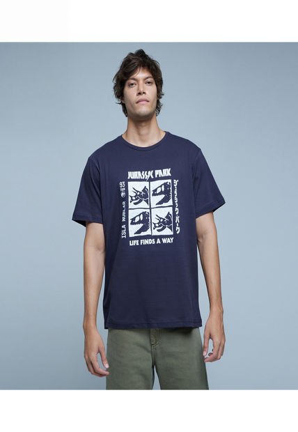 Camiseta Para Hombre Manga Corta Color Negro Marca Ostu #60091242