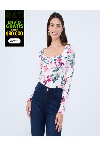 Camiseta Para Mujer Manga Larga Moda Color Rosa Marca Ostu #40092413 Ostu