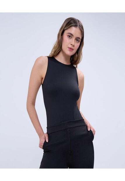 Body Para Mujer Manga Sisa Color Negro Marca Ostu #40200147