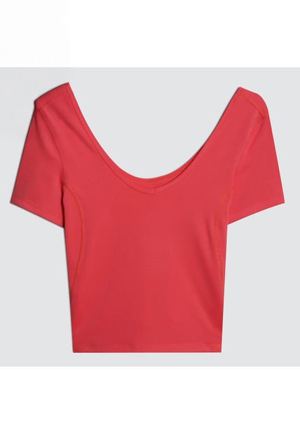 Crop Top Para Mujer Manga Corta Color Naranja Marca Ostu #40091898