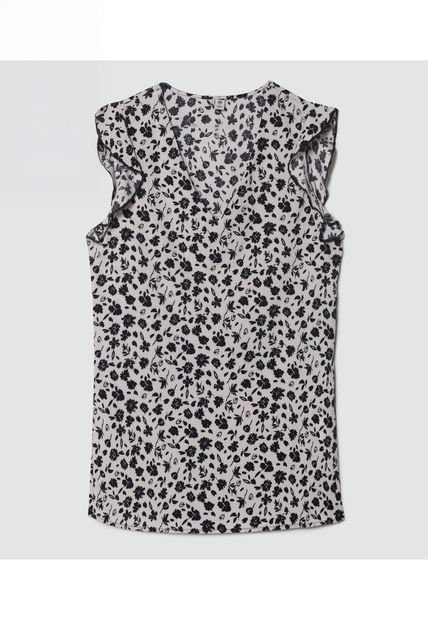 Blusa Para Mujer Manga Sisa Color Negro Marca Ostu #40120935