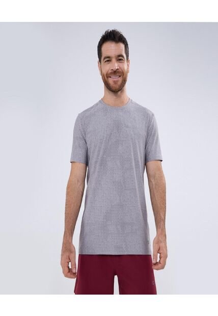 Camiseta Para Hombre Manga Corta Color Gris  Marca Ostu #60091303