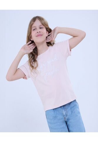 Camiseta Para Niña Manga Corta Color Rosa Marca Ostu #90090246 Ostu