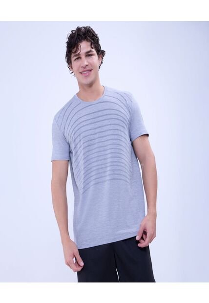 Camiseta Para Hombre Manga Corta Color Gris  Marca Ostu #60091508