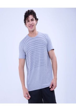 Camiseta Para Hombre Manga Corta Color Gris  Marca Ostu #60091508