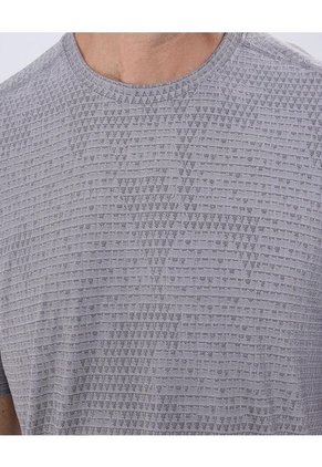 Camiseta Para Hombre Manga Corta Color Gris  Marca Ostu #60091303