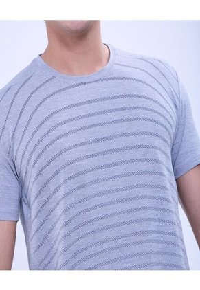 Camiseta Para Hombre Manga Corta Color Gris  Marca Ostu #60091508