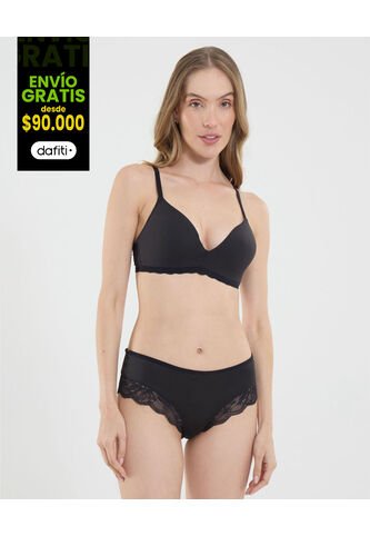 Brasier Para Mujer Monocopa Color Negro Marca Ostu #40830029 Ostu