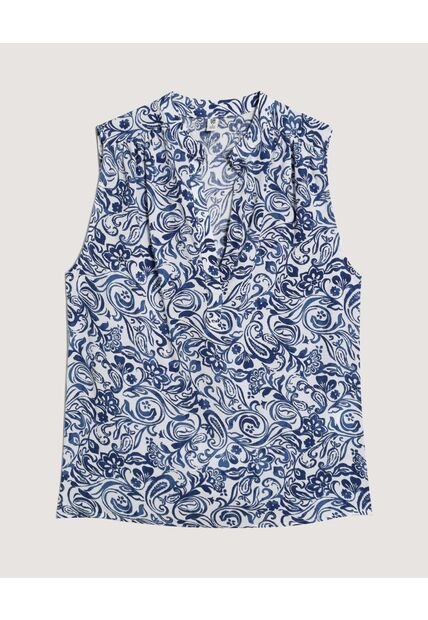 Blusa  Para Mujer Manga Sisa Color Crudo Marca Ostu #40121263