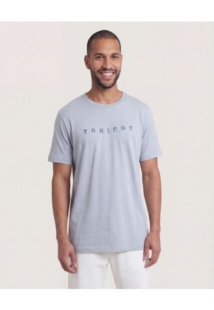 Camiseta  Para Hombre Manga Corta Cuello Redondo Color Gris Marca Ostu #60091949
