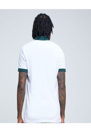 Polo Para Hombre Cuello Maquina Sin Bolsillo Color Blanco Marca Ostu #60110669