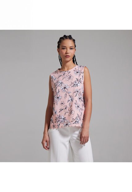Blusa Para Mujer Manga Sisa Color Rosado  Marca Ostu #40120784