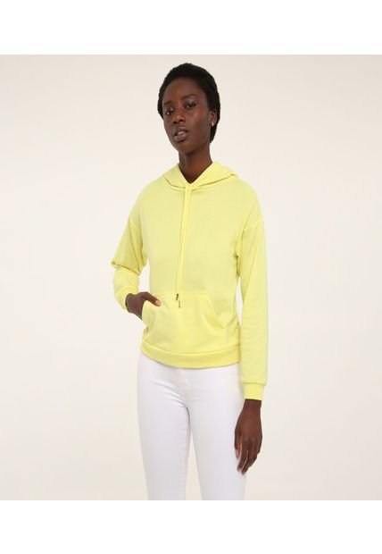 Buzo Para Mujer Hoodie Color Amarillo Marca Ostu #40060234