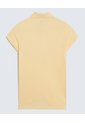 Polo Infantil Niña Manga Corta Color Amarillo Marca Ostu #90110004 de Ostu