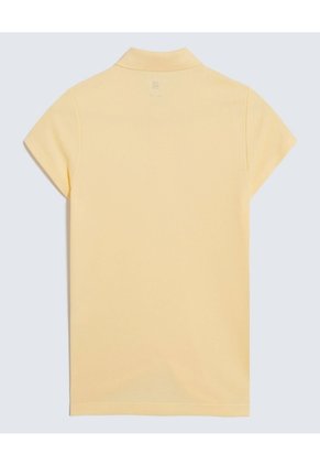 Polo Infantil Niña Manga Corta Color Amarillo Marca Ostu #90110004