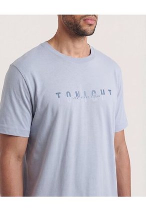 Camiseta  Para Hombre Manga Corta Cuello Redondo Color Gris Marca Ostu #60091949