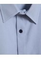 Camisa Para Hombre Manga Corta Sin Bolsillo Color Azul  Marca Ostu #60010700 de Ostu