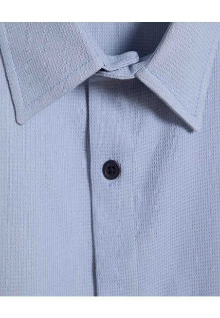Camisa Para Hombre Manga Corta Sin Bolsillo Color Azul  Marca Ostu #60010700
