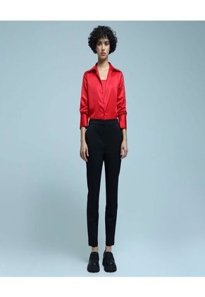 Camisa Para Mujer Manga Larga Color Rojo Marca Ostu #40010179