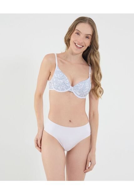 Brasier Para Mujer Media Copa Color Blanco Marca Ostu #40830026