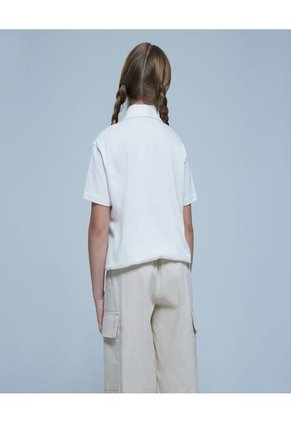 Camiseta Para Niña Manga Corta Color Blanco Marca Ostu #90090222