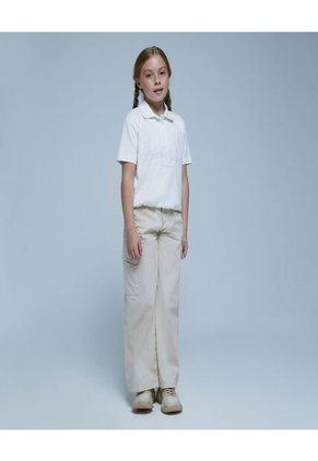 Camiseta Para Niña Manga Corta Color Blanco Marca Ostu #90090222