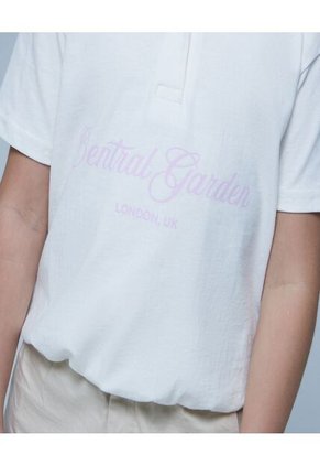 Camiseta Para Niña Manga Corta Color Blanco Marca Ostu #90090222